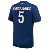 Maillot de Supporter Paris Saint-Germain Marquinhos 5 Domicile 2024-25 Pour Homme